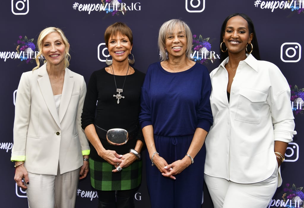Sylvia Rhone, Gail Mitchell, Jacqueline Saturn, and Ethiopia Habtemariam at a Grammy Luncheon in LA