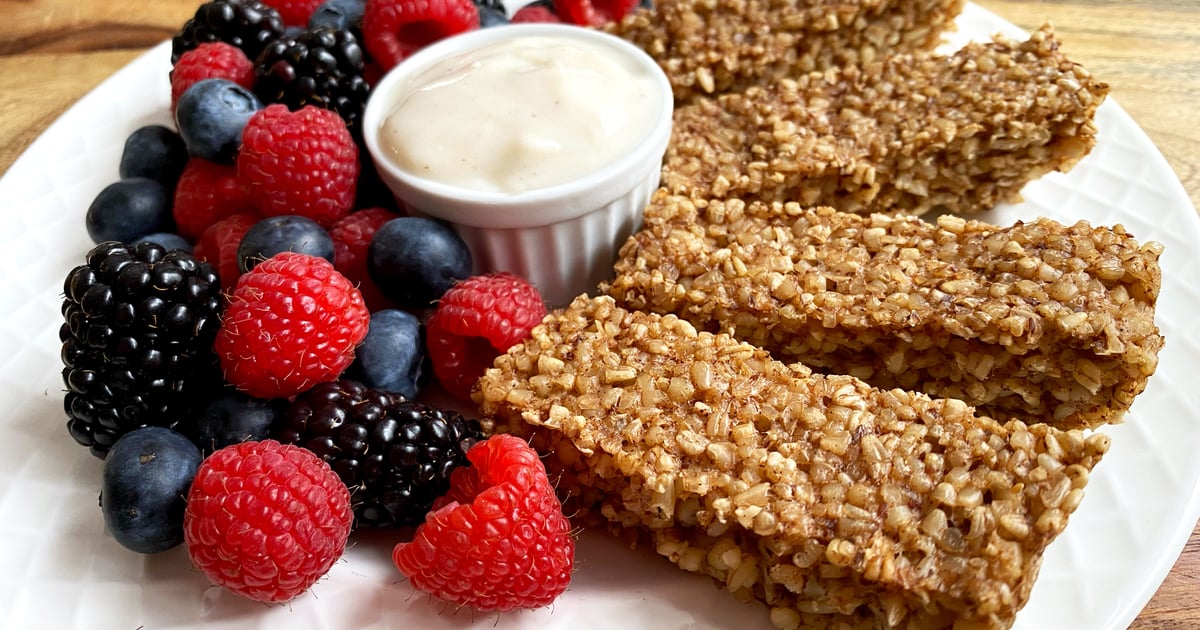 Healthy Vegan Steel Cut Oatmeal Sticks Recipe Popsugar Fitness