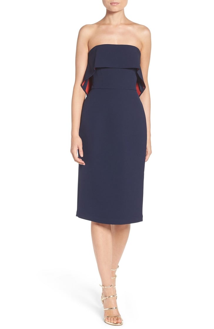 BCBGMAXAZRIA Montana Midi Dress (298) What to Wear to a Winter