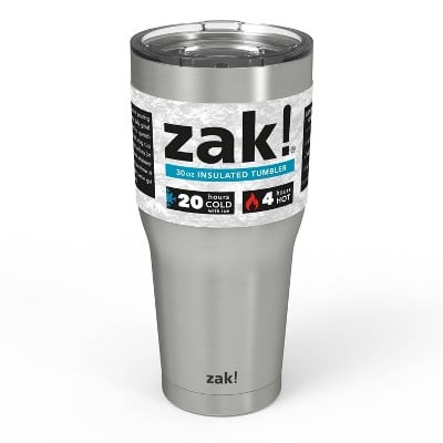 Zak! Designs 30oz Double Wall Stainless Steel Tumbler