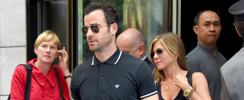 Jennifer Aniston and Justin Theroux in NYC in June 2014