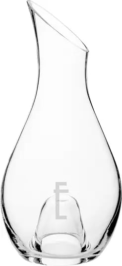 For the Wine Lover: Cathy's Concepts Monogram Aerating Wine Decanter
