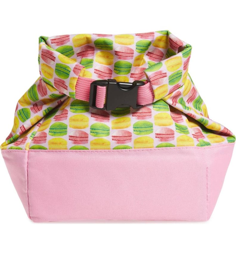 Popatu Macaron-Print Roll-Top Lunch Bag