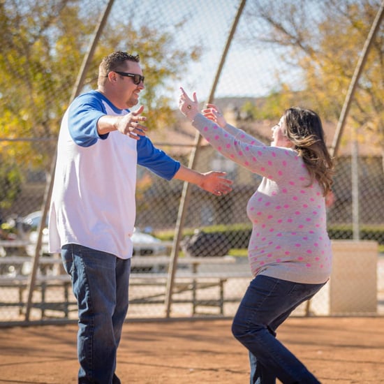 Baseball Gender-Reveal Baby Announcement