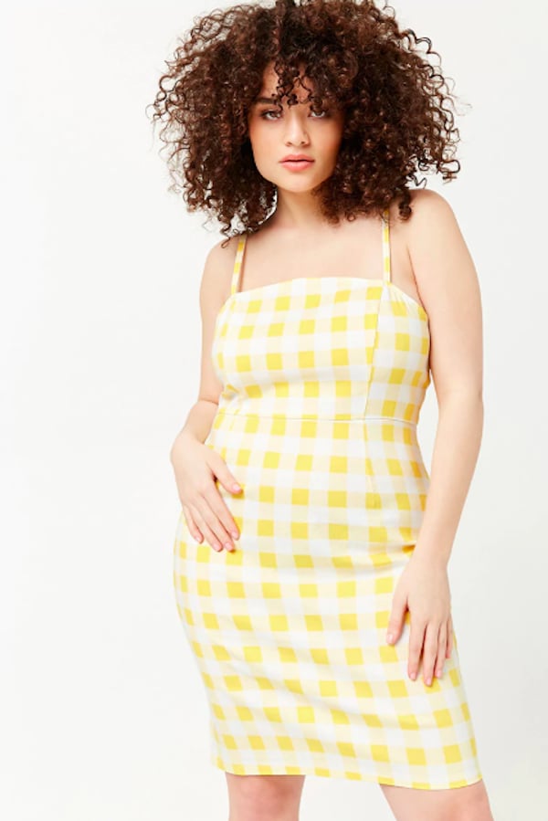 yellow gingham dress forever 21