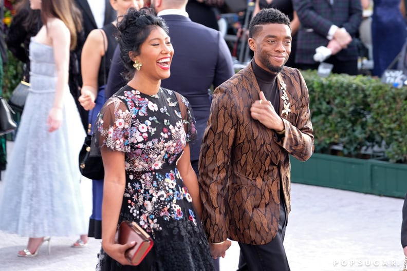 Chadwick Boseman and Taylor Simone Ledward