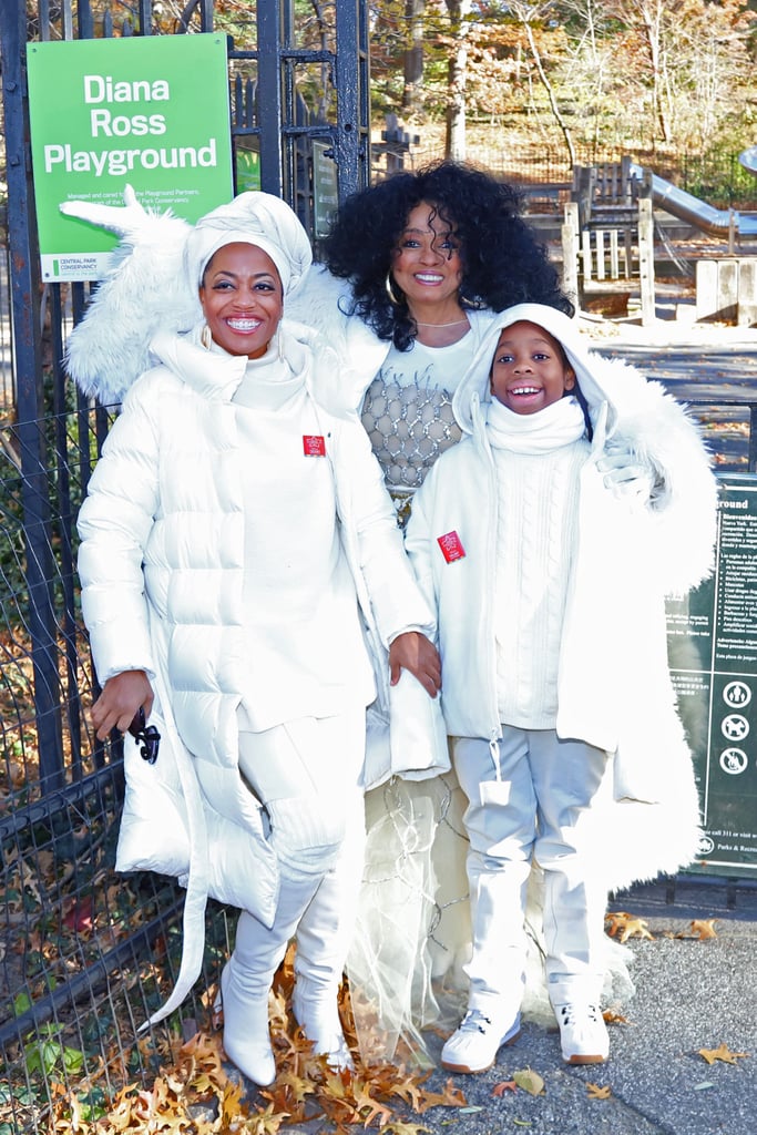 Diana Ross and Family at the Macy's Thanksgiving Parade 2018