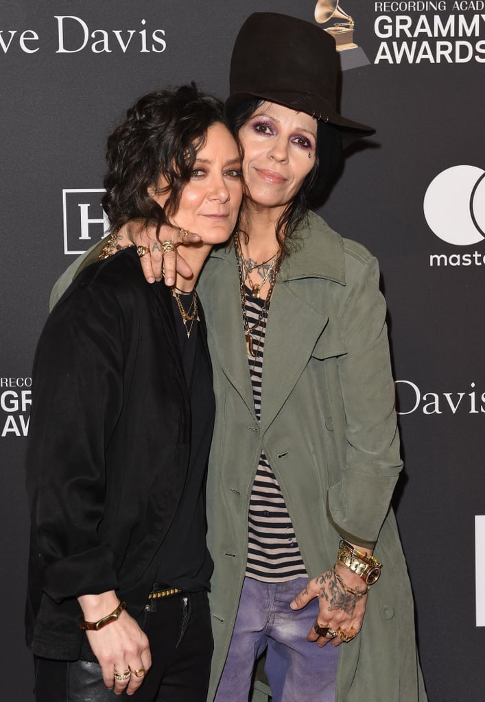 Sara Gilbert and Linda Perry