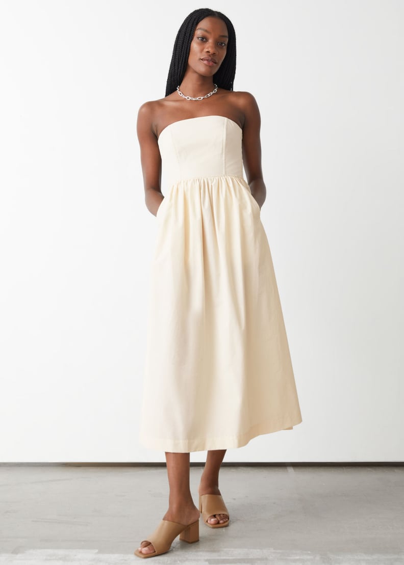 For a Dressy Event: & Other Stories Voluminous Bandeau Midi Dress