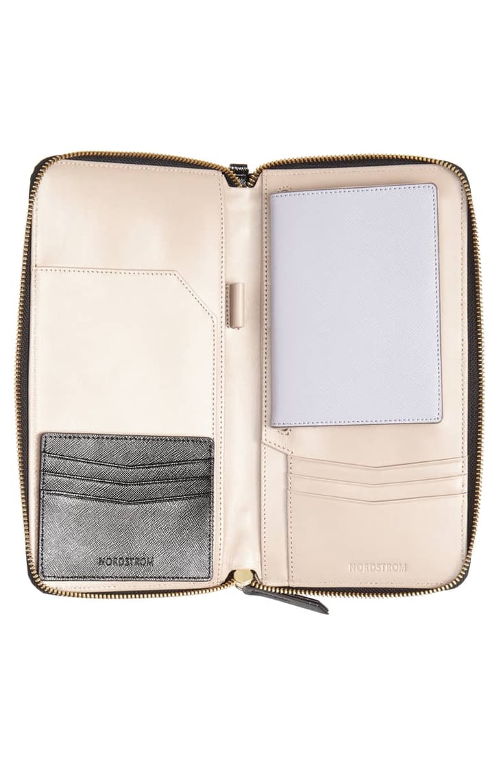 Nordstrom Leather Travel Organizer Best Travel Accessories POPSUGAR