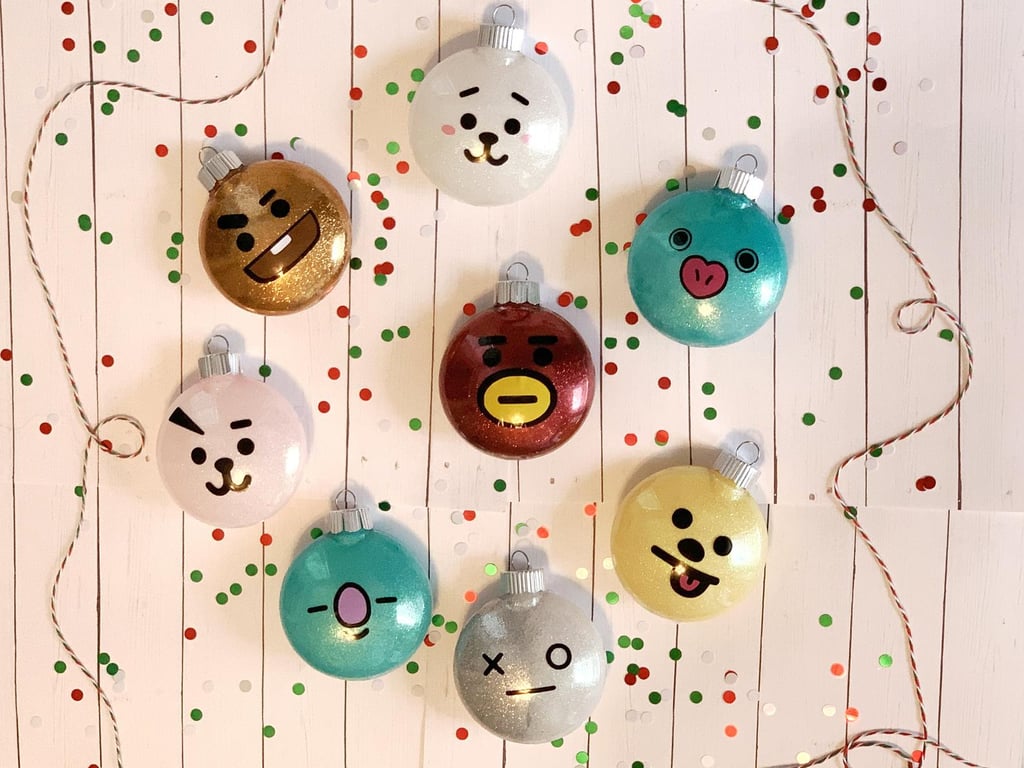 BT21 Glitter Christmas Ornaments