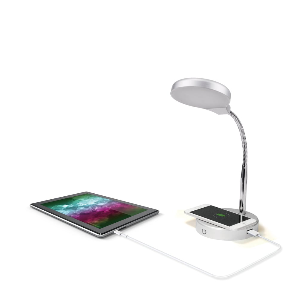 Mainstays LED Desk Lamp With Qi Wireless Charging and USB Port