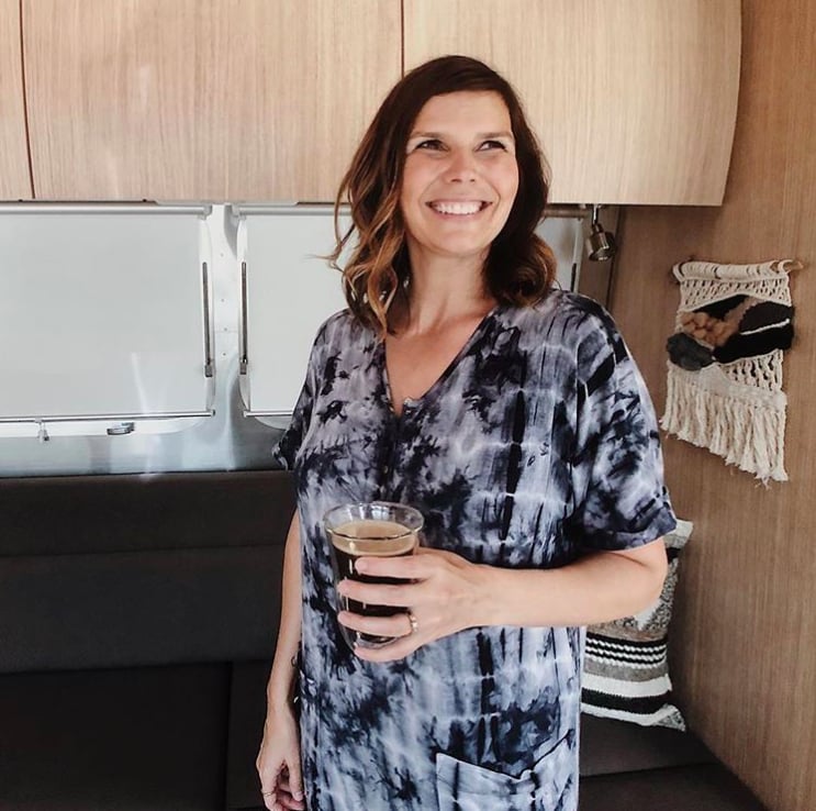 When asked how in the hell a family of four could go from a dream home filled with belongings to a 215-square-foot trailer, Tiffany says they definitely spent more time cleaning and getting rid of all their extra stuff than renovating the entire Airstream, to put it into perspective. So when it comes to organization and storing all of the necessities that made the cut to be brought on the road initially, Tiffany says that there's actually a constant cycle of purging that ensures everything — from the kids' toys to everyone's clothes — is neat and tidy.
With all of our things, we try to keep it minimal but practical.
 "Simplify, simplify, simplify. We did a huge purge of our stuff before moving into the Airstream, and periodically, we've gone through our things to see what we aren't using," she said. "This especially applies to toys and kids' clothes; whatever we're not using is moved out of the toy box and clothing drawer. Sometimes we keep them elsewhere if we think they'll be useful later, and sometimes we move these things on to someone else, but either way, it helps us keep things from piling up. With all of our things, we try to keep it minimal but practical."
Check out the way the family is keeping it simple in the throes of their new mobile lifestyle ahead.