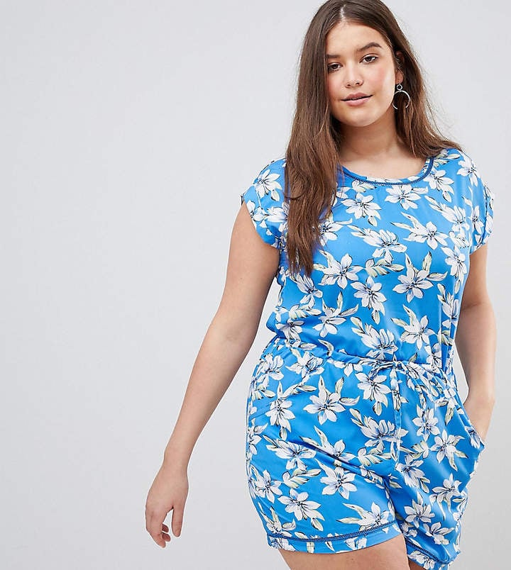 Brave Soul Lenore Floral Print Romper with Ladder Detail