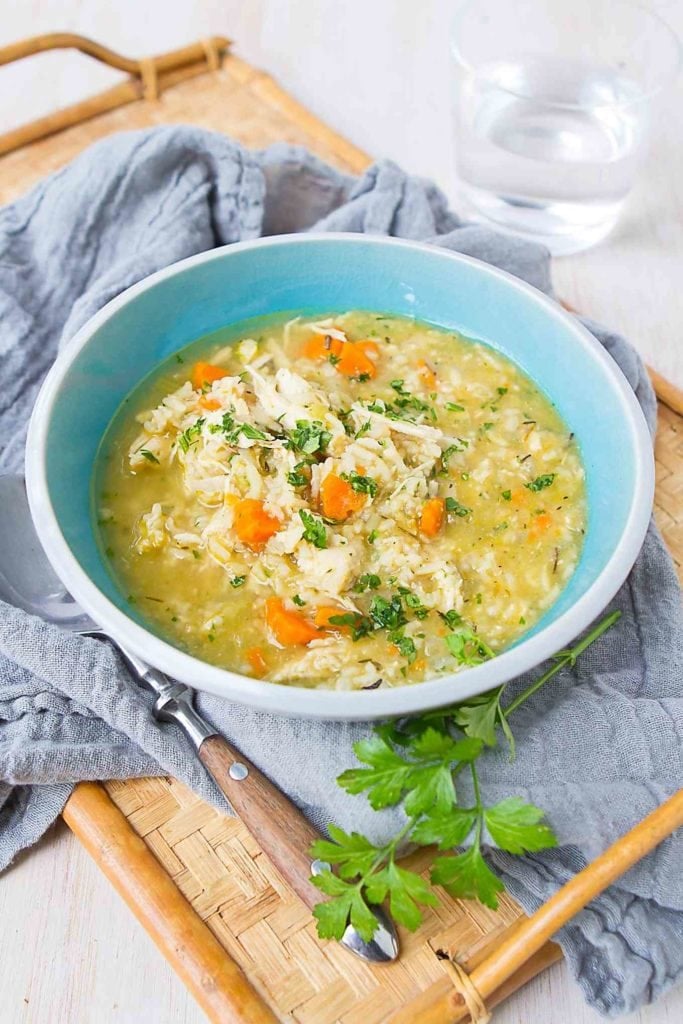 Chicken and Brown Rice Soup