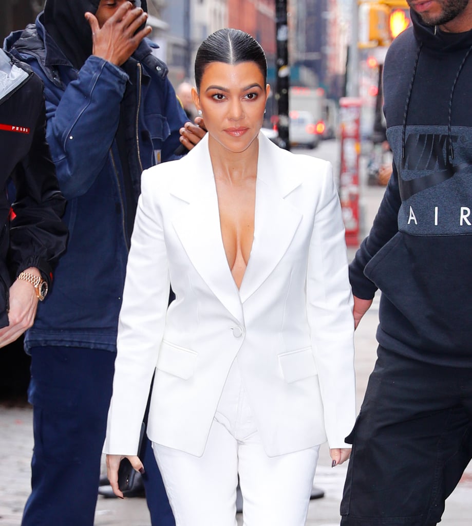 Kourtney Kardashian's Middle Part Kourtney Kardashian's Middle Part