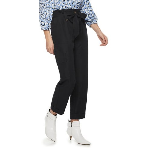 yellow paperbag pants