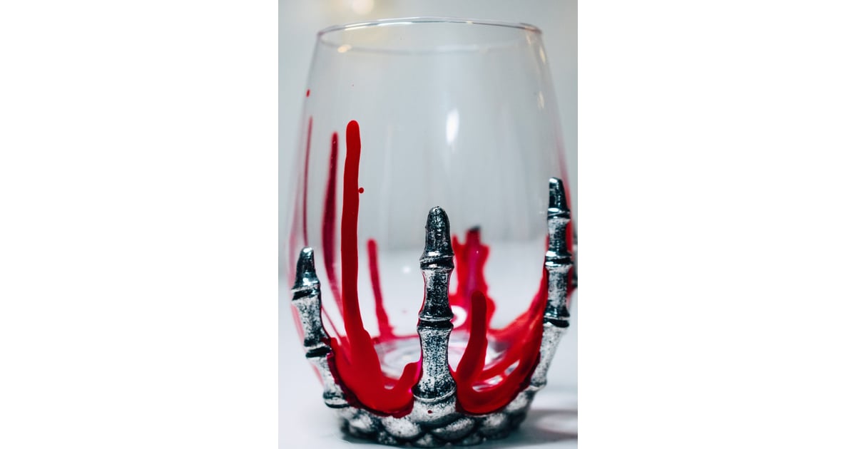 Skeleton Hand Wine Glass These Halloween Themed Wine Glasses Are The Best Way To Get Your Boos On Popsugar Food Photo 10