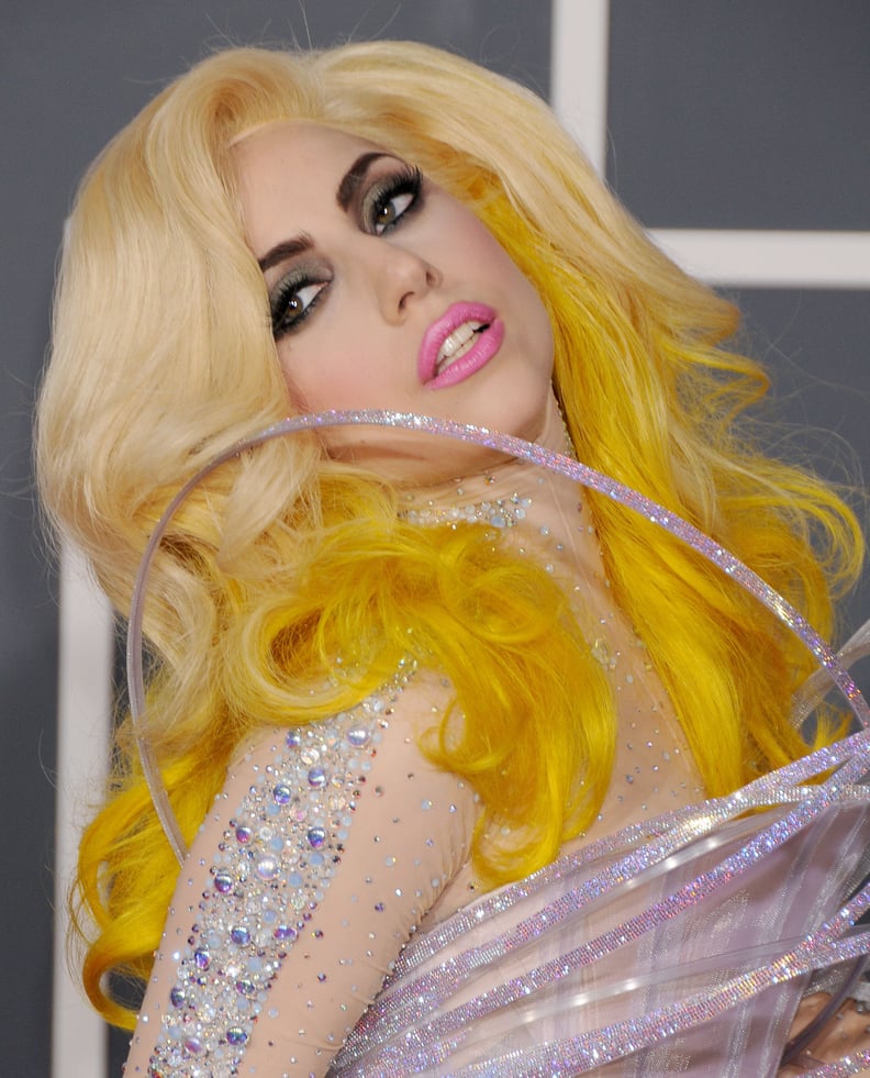 Lady Gaga With Yellow Hair