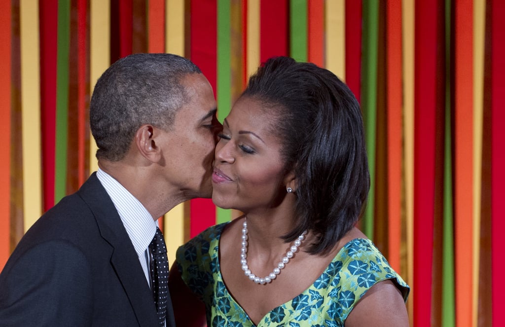 Barack And Michelle Obama Pda Popsugar Love And Sex 8446