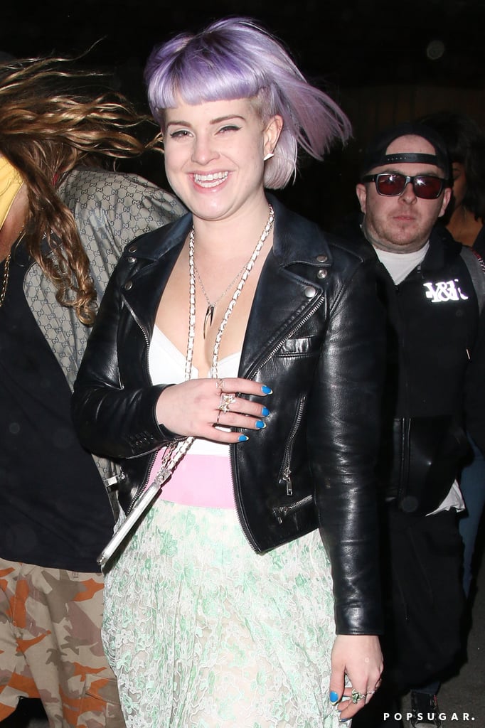 Kelly Osbourne was all smiles.