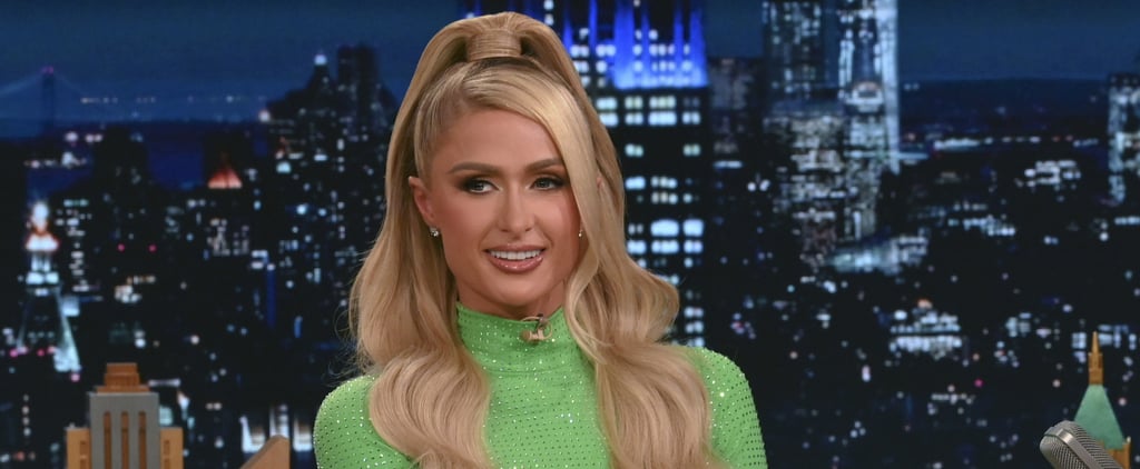 Paris Hilton Wearing Two Wrong Shoes on The Tonight Show
