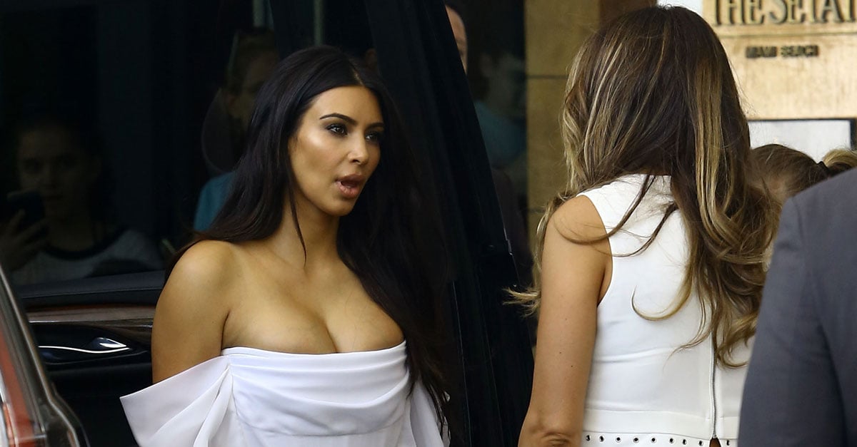 Kim kardashian pepsi shop event white jumpsuit
