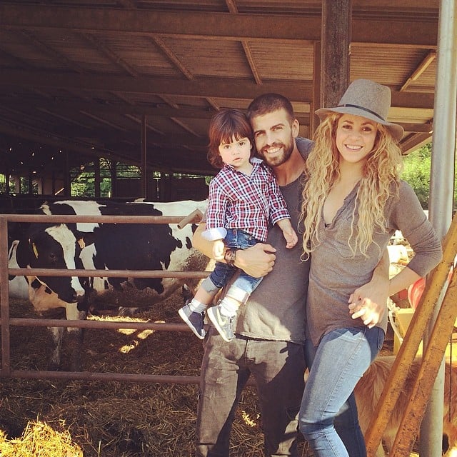 Shakira and Gerard Piqué Family Instagrams
