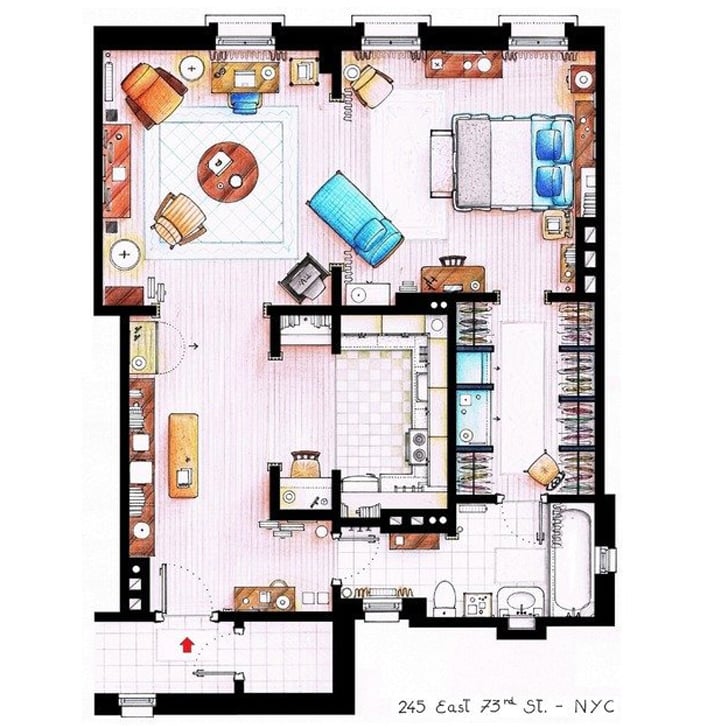 Floor Plans For Houses In Tv Shows And Movies Popsugar Home