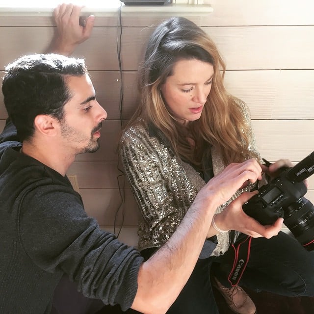 Blake shared a behind-the-scenes snap of herself working on Preserve.