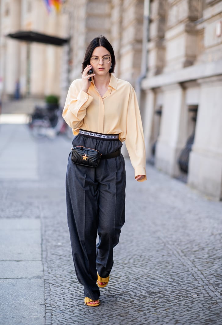 Shake up a classic look with bold shoes and a belt bag. | How to Wear ...
