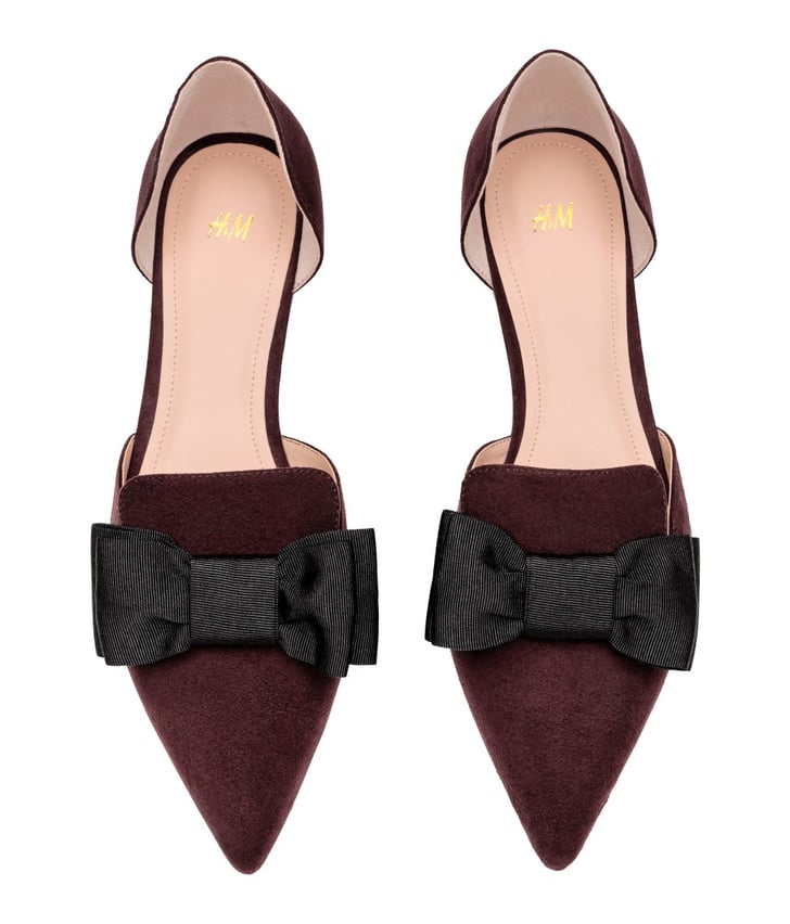 flats with bows on the back
