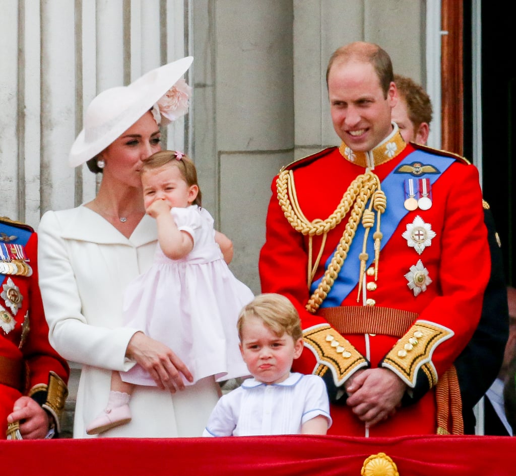 Kate with Charlotte at Trooping The Colour this year.