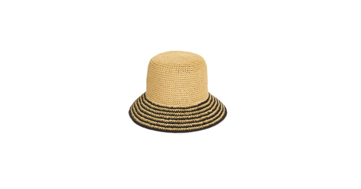 Nordstrom Stripe Brim Straw Bucket Hat Summer Hat Trends For Women 2020 POPSUGAR Fashion Photo 4