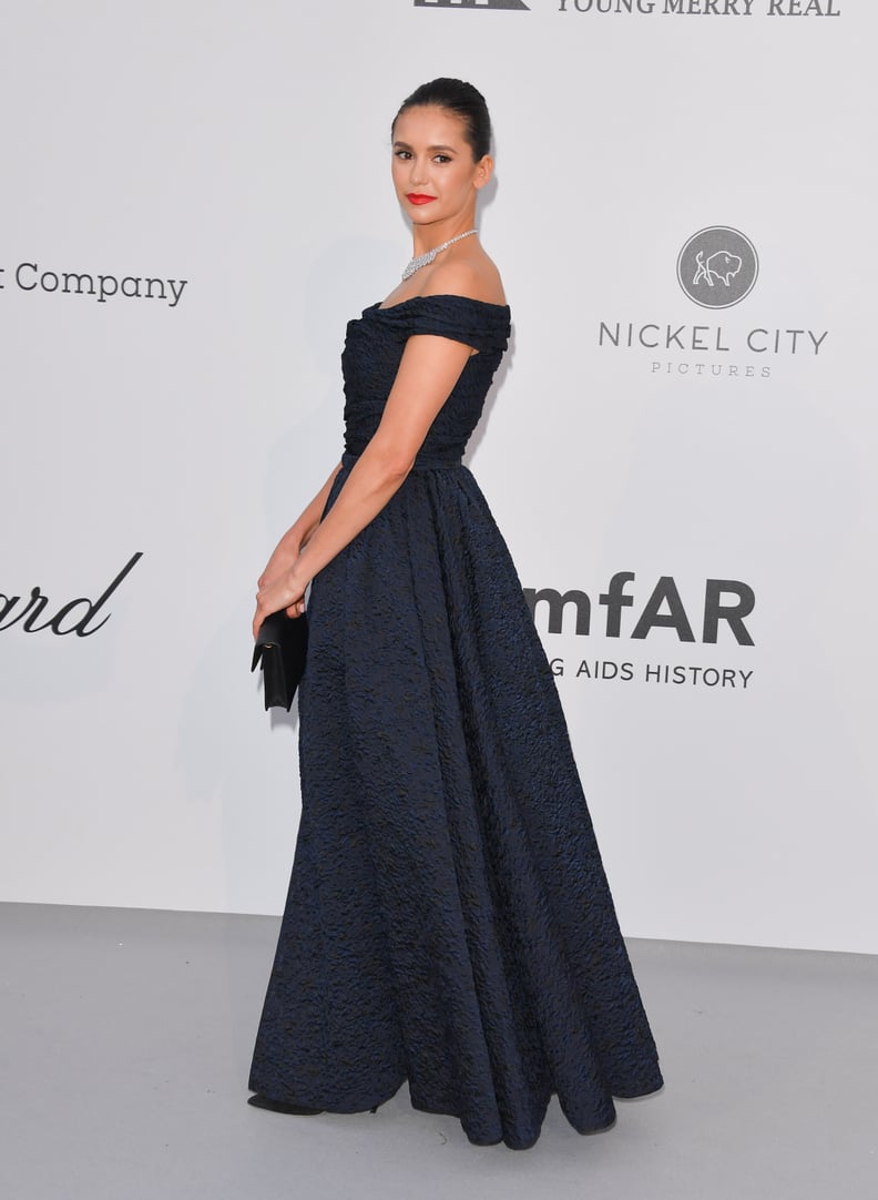 Nina Dobrev at the amfAR Cannes Gala