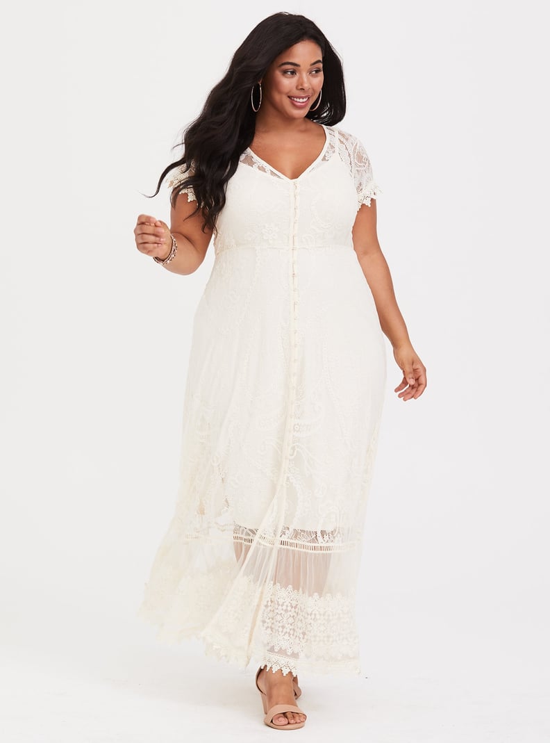 Torrid Ivory Lace Maxi Dress