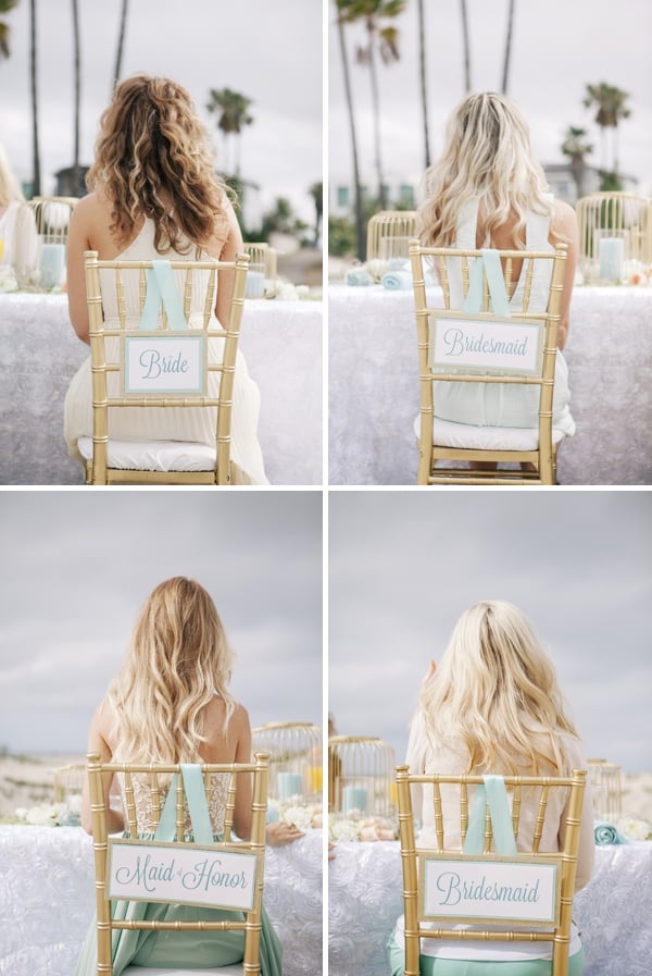 Wedding-Party Chair Signs