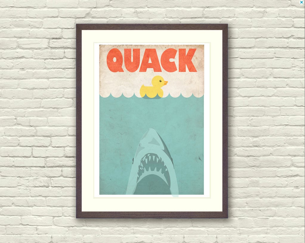 Jaws Spoof Limited Edition Art Print