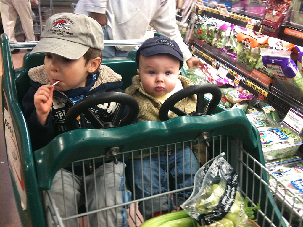 Riding in Grocery Carts