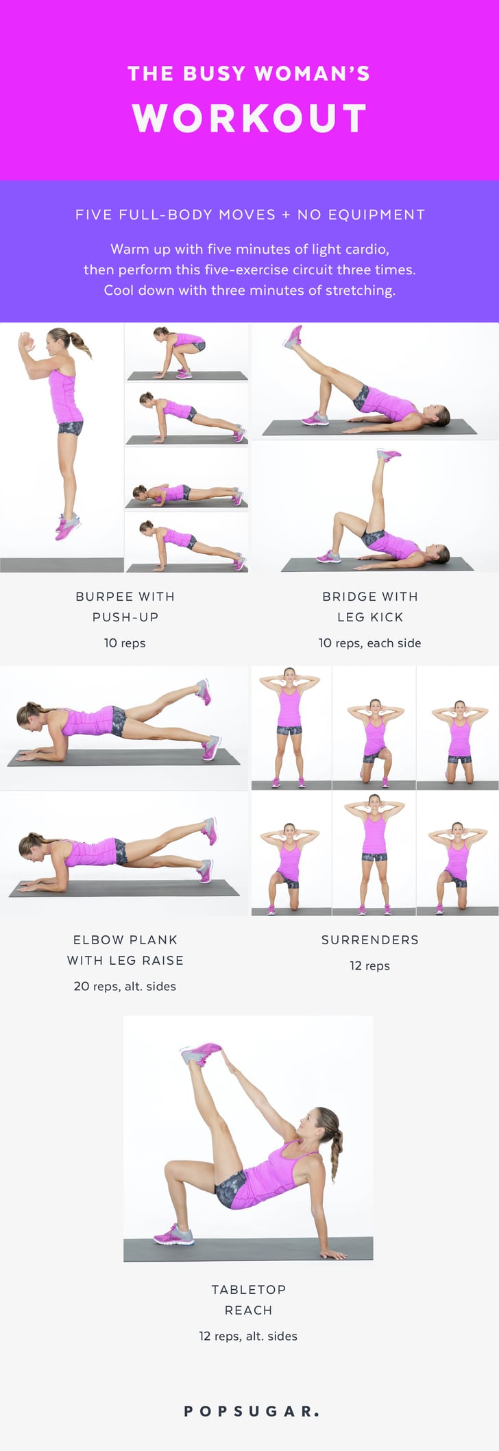 Printable Bodyweight Workouts Popsugar Fitness