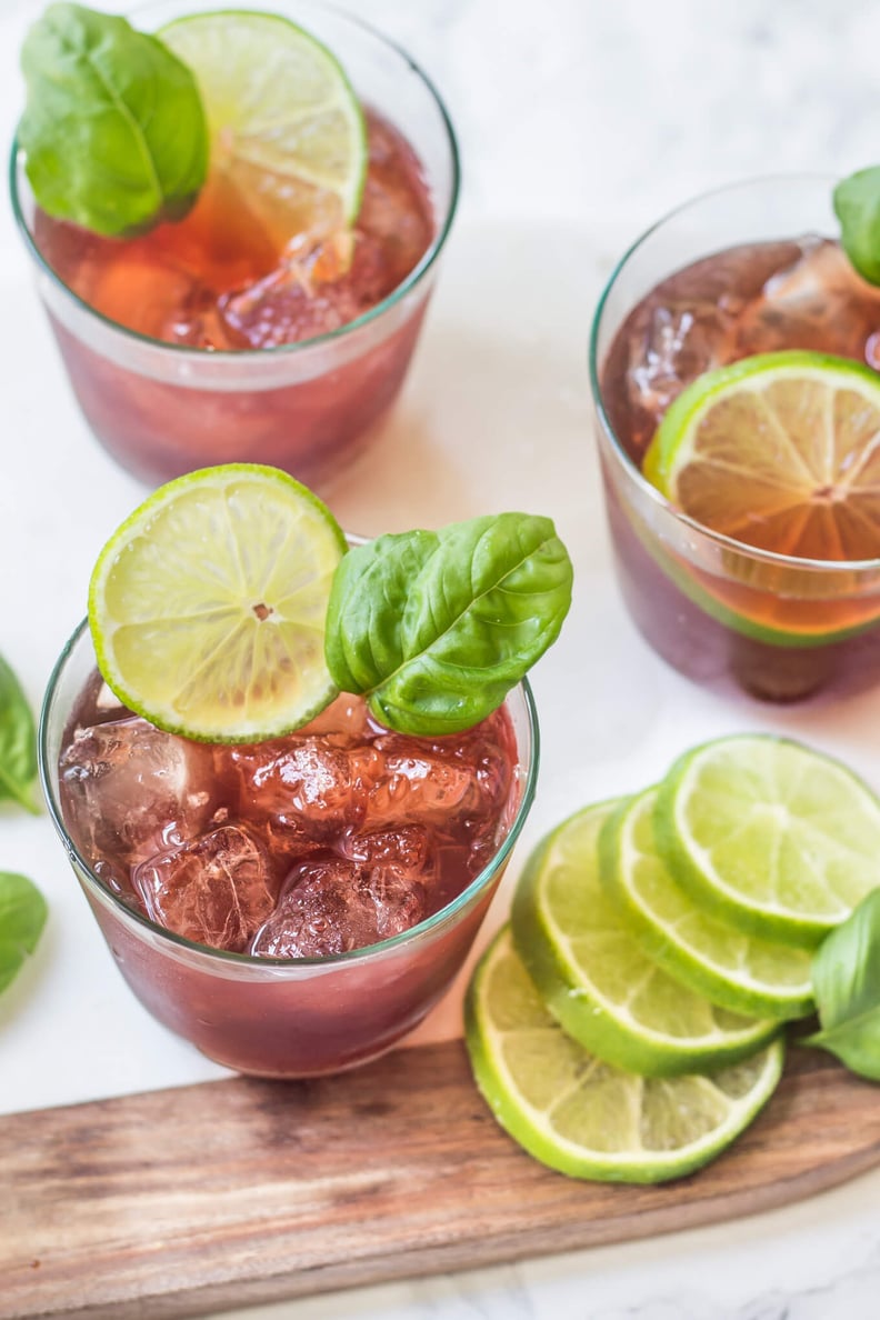 Black Cherry Basil Mocktail