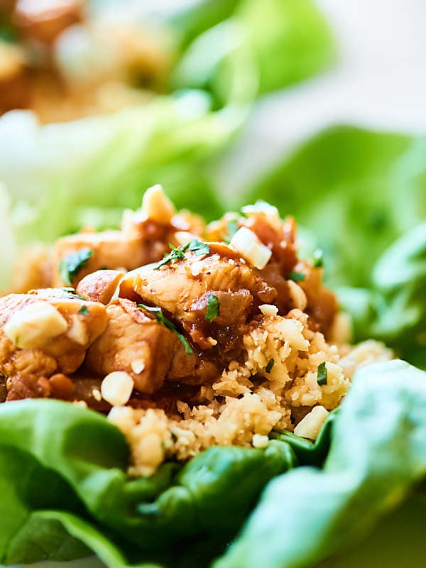 Healthy Asian Lettuce Wraps