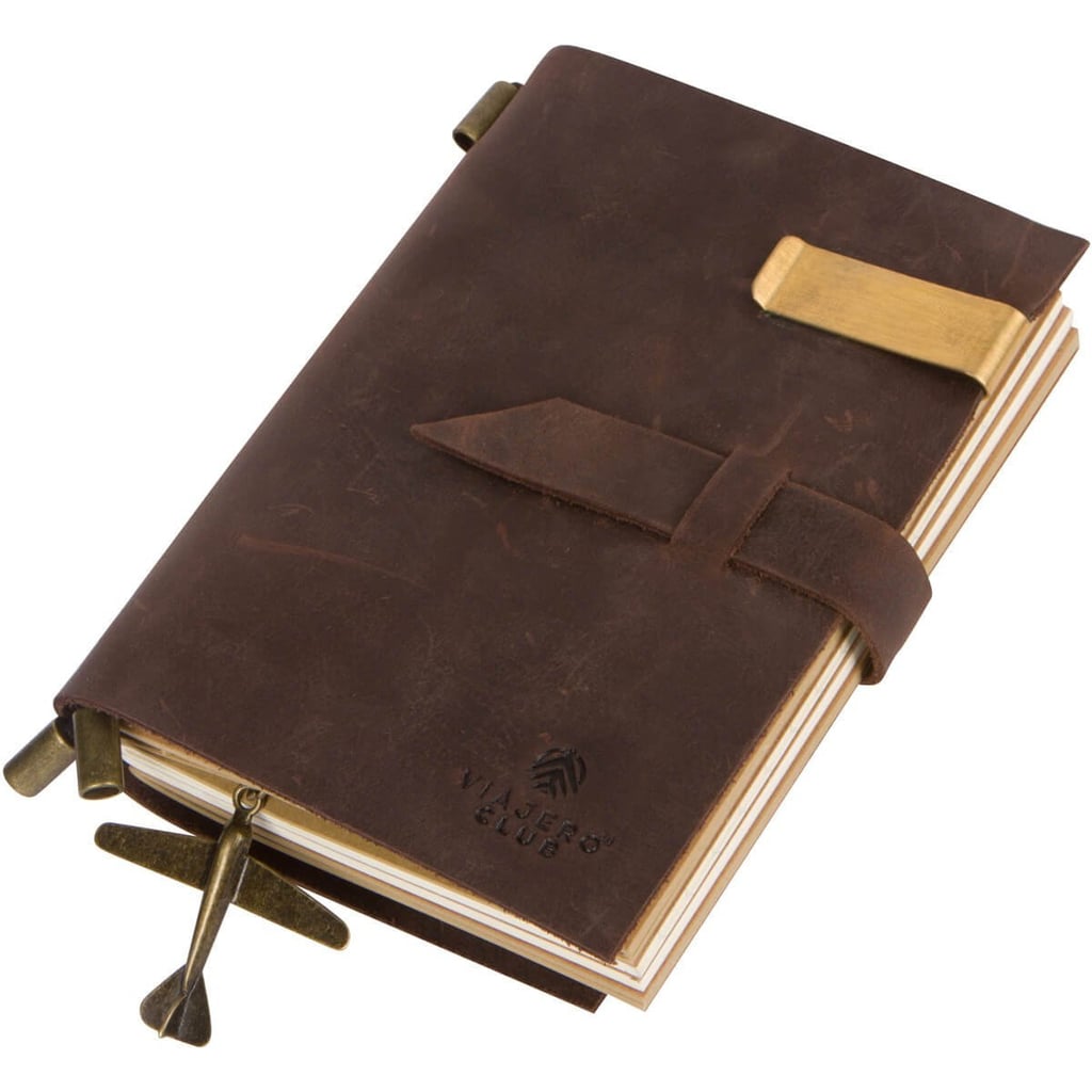 Viajero Club Genuine Leather Travel Journal With Refillable Notebooks ($25)