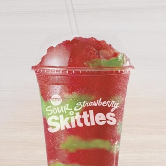 Taco Bell Sour Strawberry Skittles Freeze