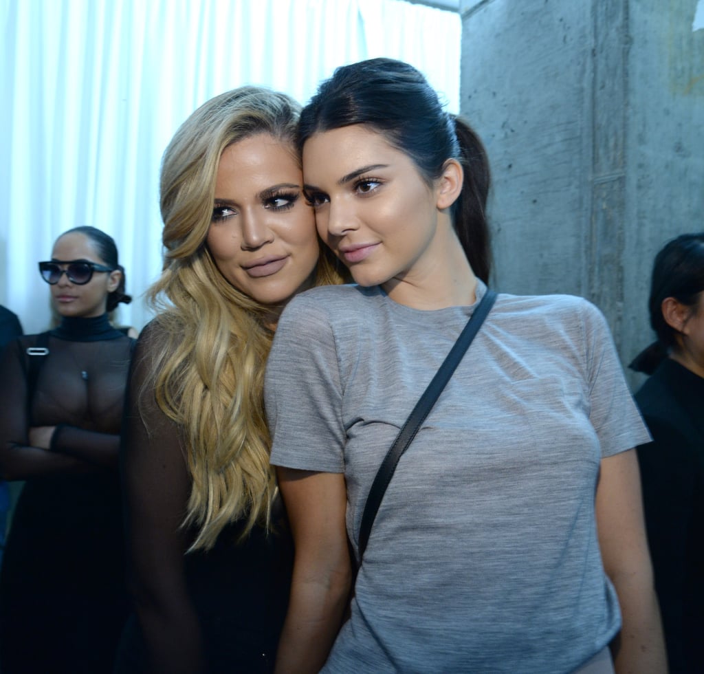 Kim Kardashian and North West at Yeezy Season 2 Fashion Show