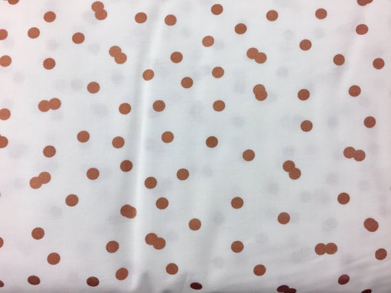 Copper Dot Crib Sheets