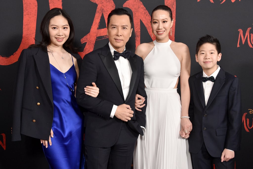 Cissy Yang and Donnie, Jasmine, and James Yen at the World Premiere of Mulan in LA