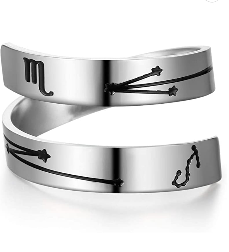 Zodiac Jewelry For Scorpio: Stainless Steel Zodiac Ring