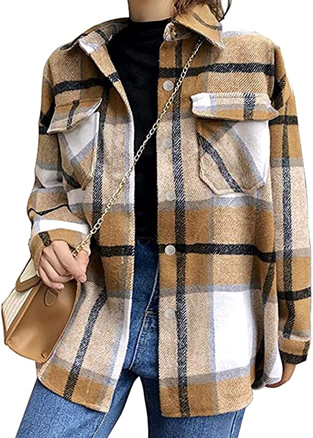 An Autumn Staple: Tanming Plaid Shacket