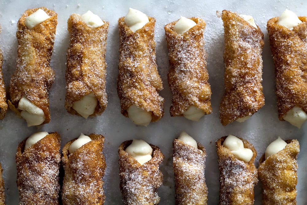 Mini Maple Cannoli